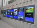 55 pulgadas lcd impermeable al aire libre quiosco de información montado de pared de señalización digital de tv